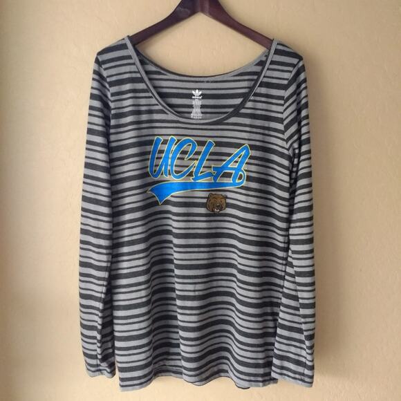 Adidas UCLA Long Sleeve Scoop Neck Tee - Picture 2 of 9